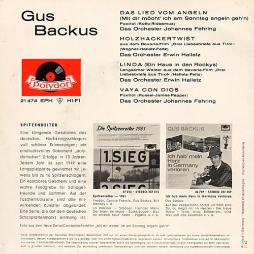 Backus Gus - Linda (EP - nur Cover) – Bild 2