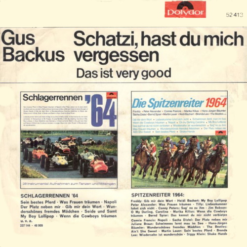 Backus Gus - Schatzi, hast du mich vergessen – Bild 2