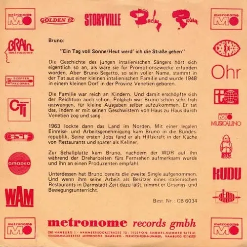 Bruno - Ein Tag voll Sonne (PROMO-Cover)