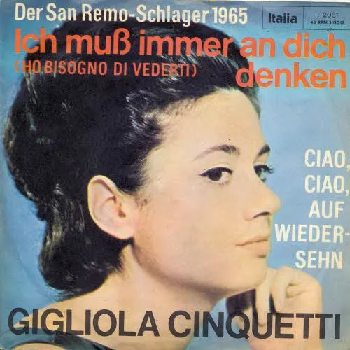 Cinquetti Gigliola - Ich muss immer an dich denken (nur Cover)