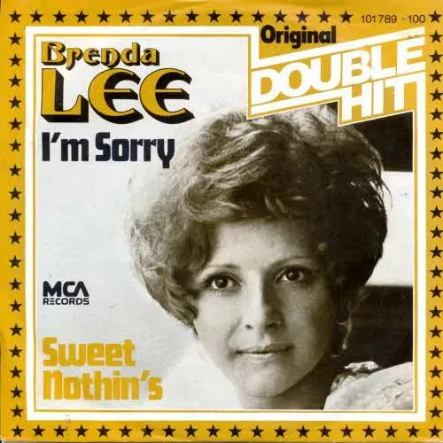 Lee Brenda - I'm sorry / Sweet nothin's (RI)