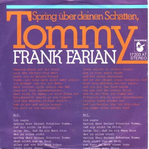 Farian Frank - Spring über deinen Schatten, Tommy