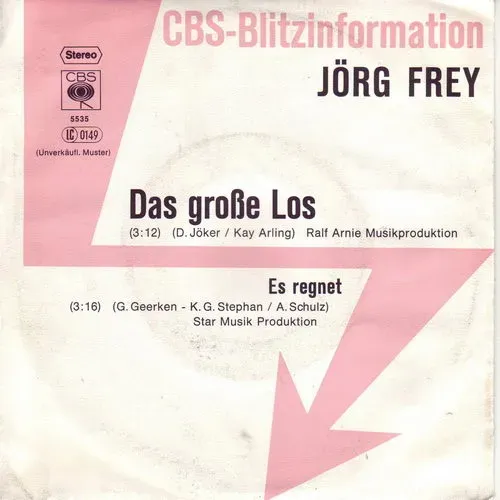 Frey Jörg - Das grosse Los (PROMOSINGLE)