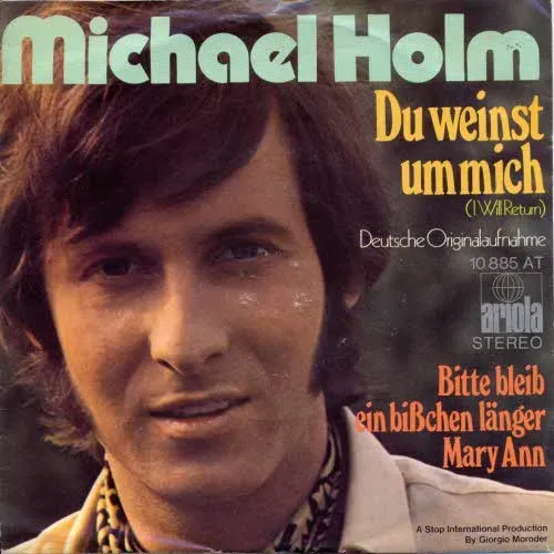 Holm Michael - Du weinst um mich (farbiges Cover)