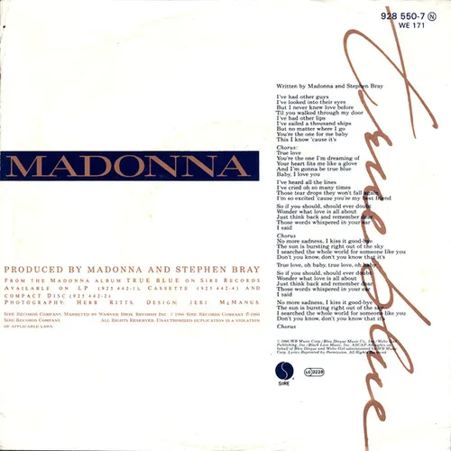 Madonna - True blue (Remix/Edit) – Bild 2