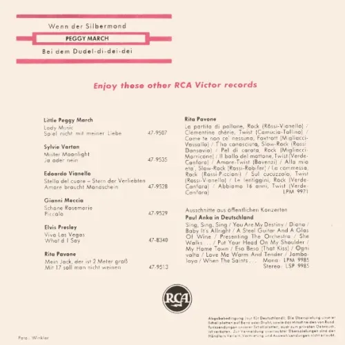 March Peggy - Wenn der Silbermond (Old Label Design) – Bild 2
