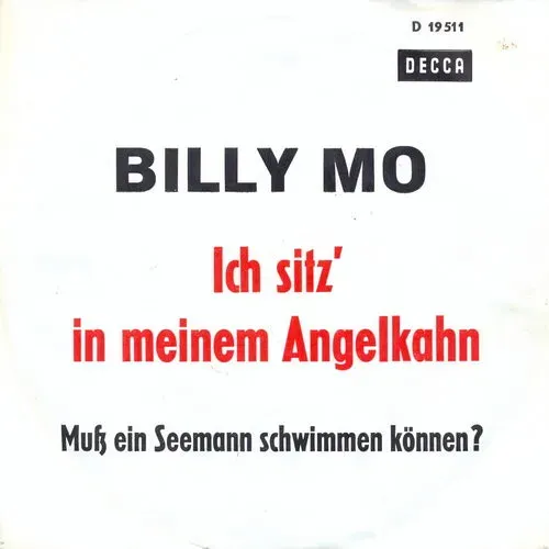 Mo Billy - Ich sitz in meinem Angelkahn (weisses Cover-PROMO) - AK
