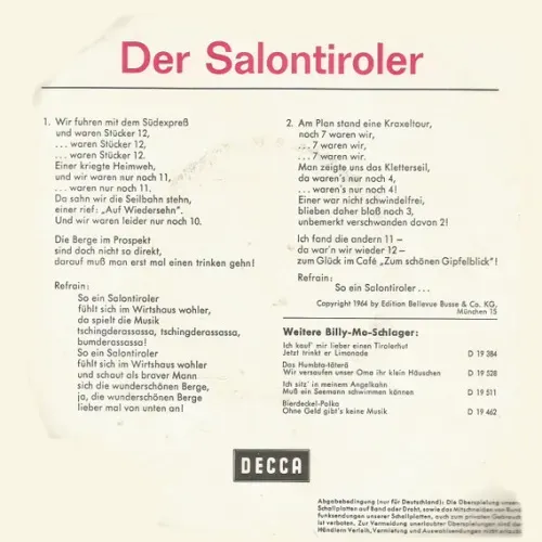 Mo Billy - Der Salontiroler – Bild 2