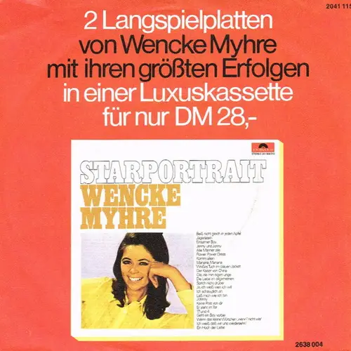 Myhre Wencke - Der Mann auf dem Zehnmarkschein (PROMO) – Bild 2