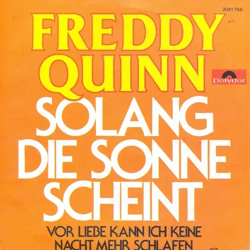 Quinn Freddy - Solang die Sonne scheint
