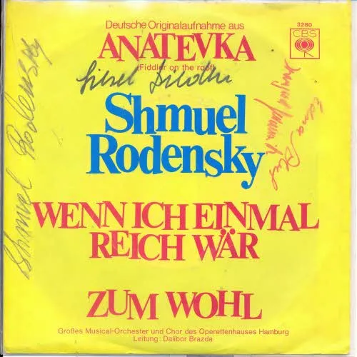 Rodensky Shmuel - Wenn ich einmal reich wär' (+Autogramme)