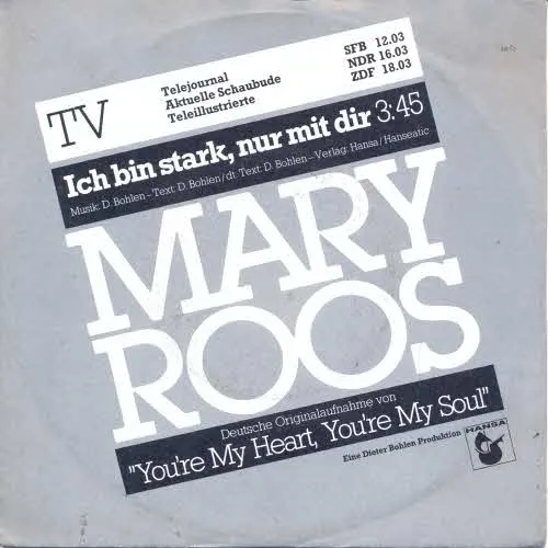 Roos Mary - Ich bin stark, nur mit dir (nur diff. Cover)
