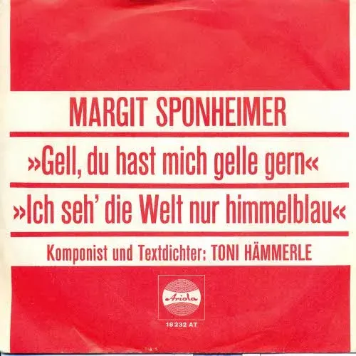 Sponheimer Margit - Gell, du hast mich gelle gern