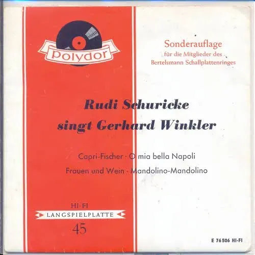 Schuricke Rudi - singt Gerhard Winkler (EP)