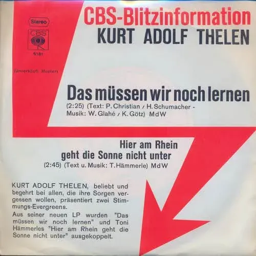 Thelen Kurt Adolf - Das müssen wir noch lernen (PROMOCOVER)