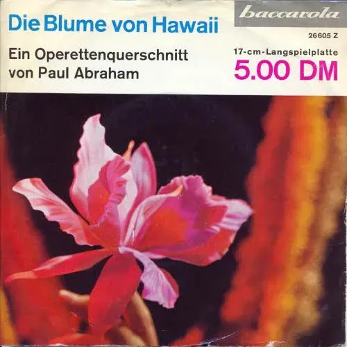 Baccarola EP Nr. 26605 - Die Blume von Hawaii