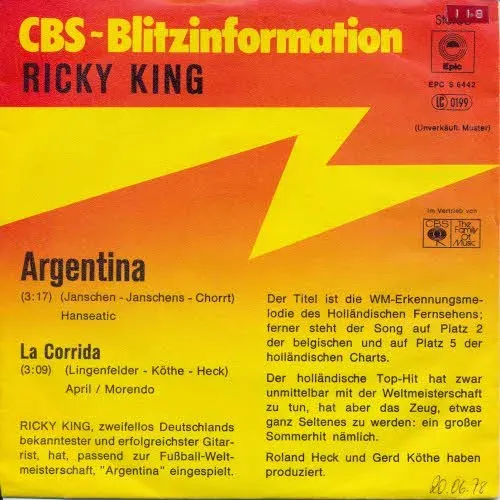 King Ricky - Argentina (PROMO)
