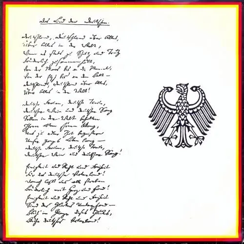 Das Lied der Deutschen - Deutschlandlied