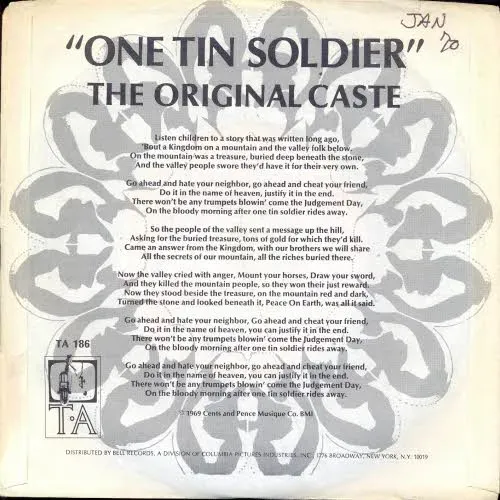 Original Caste - One tin soldier
