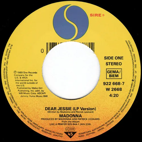 Madonna - Dear Jessie – Bild 3
