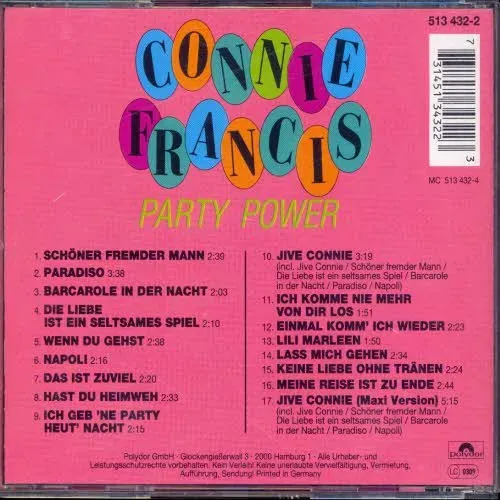 Francis Connie - Party power (CD) – Bild 2
