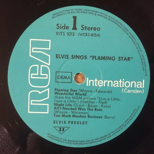 Presley Elvis - sings Flaming Star (LP) – Bild 3
