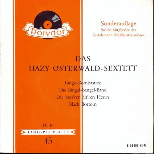 Osterwald Hazy - Das Hazy Osterwald-Sextett (EP-Sonderauflage)