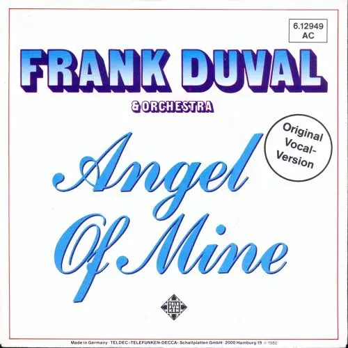 Duval Frank - Angel of Mine (nur diff. Cover)
