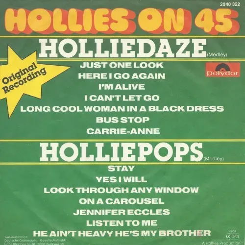 Hollies - Hollies on 45