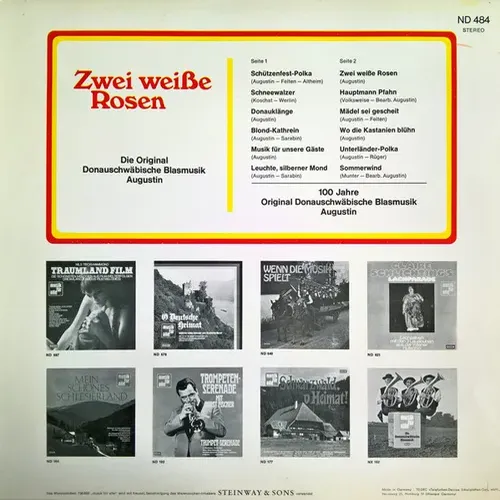 Original Donauschwäbische Blasmusik Augustin - Zwei weisse Rosen (LP) – Bild 2