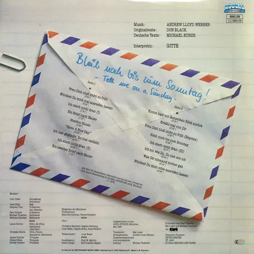 Gitte - Bleib noch bis zum Sonntag (LP) – Bild 2