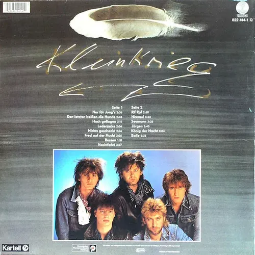 Kleinkrieg - Nur für Jung's (LP) – Bild 2