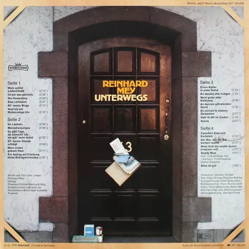 Mey Reinhard - Unterwegs (Doppel-LP) – Bild 2