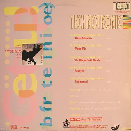 Technotronic - Get up! (Before the night is over) (Maxi-Single) – Bild 2