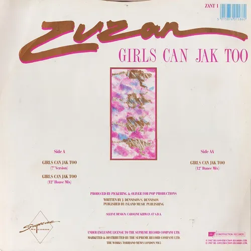 Zuzan - Girls can jak too (Maxi-Single) – Bild 2