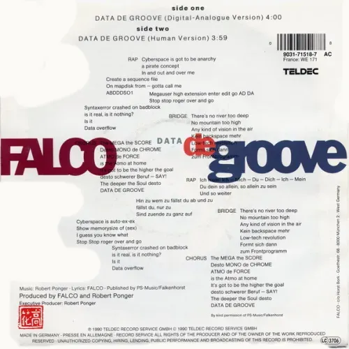 Falco - Data de groove – Bild 2
