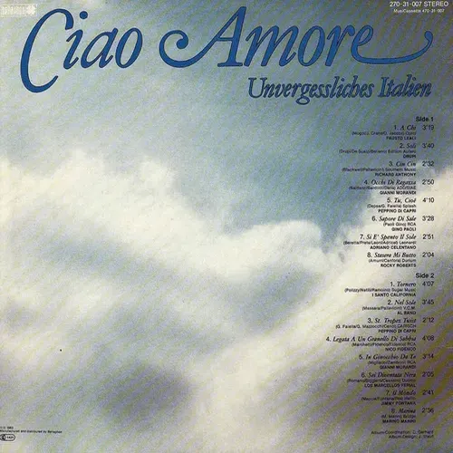 Various Artists - Ciao Amore (Unvergessliches Italien) (LP) – Bild 2