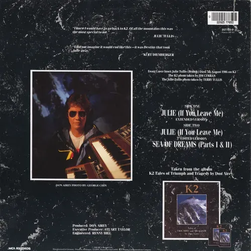 Don Airey - Julie (If you leave me) (Maxi-Single) – Bild 2