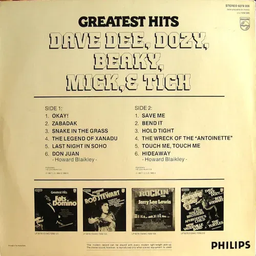Dee Dave, Dozy, Beaky, Mick & Tich - Greatest Hits (LP-NL) – Bild 2