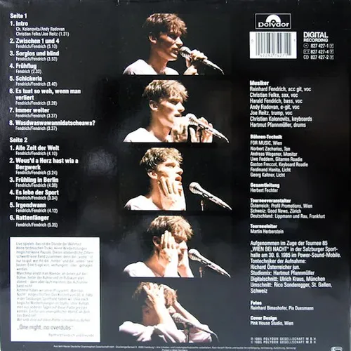 Fendrich Rainhard - Alle Zeit der Welt (Live) (LP) – Bild 2