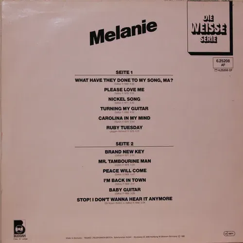 Melanie - Die weisse Serie (LP) – Bild 2
