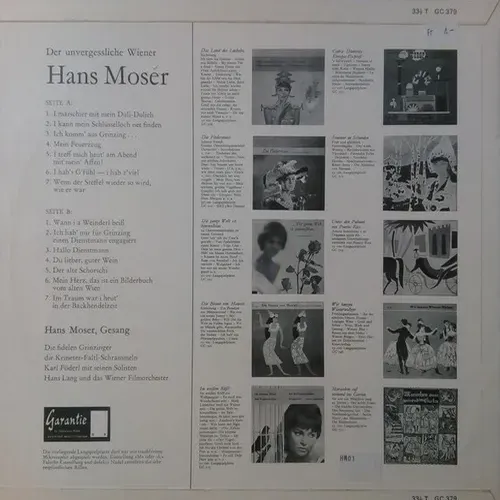 Moser Hans - Der unvergessliche Wiener (LP-cH) – Bild 2