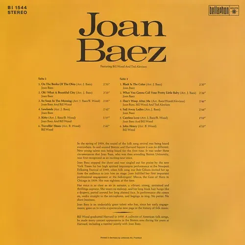 Baez Joan - On the banks of the Ohio (LP) – Bild 2