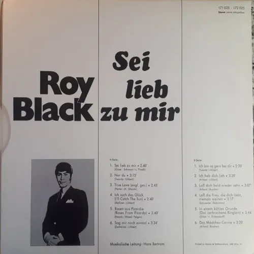 Black Roy - Sei lieb zu mir (LP-AT) – Bild 2