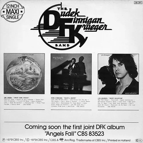 Dudek Finnegan Krueger Band - Gonna Move (Maxi-Single-NL) – Bild 2