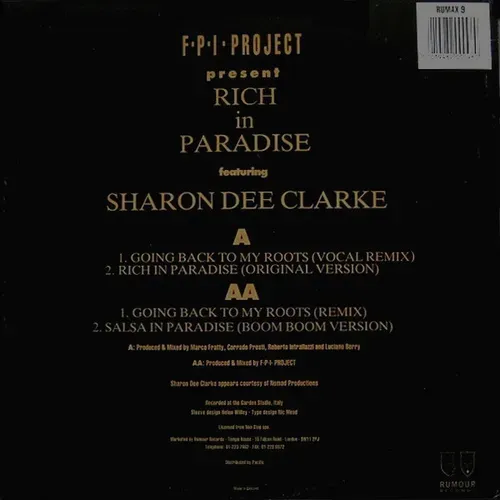 FPI Project - Rich in Paradise (Maxi-Single-UK) – Bild 2