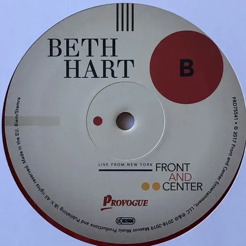 Hart Beth - Front and Center (Live from New York) (DLP-Red Wax)) – Bild 4
