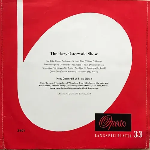 Osterwald Hazy - The Hazy Osterwald Show (10 Inch)