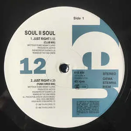 Soul II Soul - Just right (Maxi-Single) – Bild 3