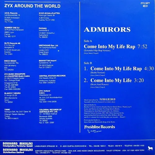 Admirors - Come into my life (Maxi-Single) – Bild 2